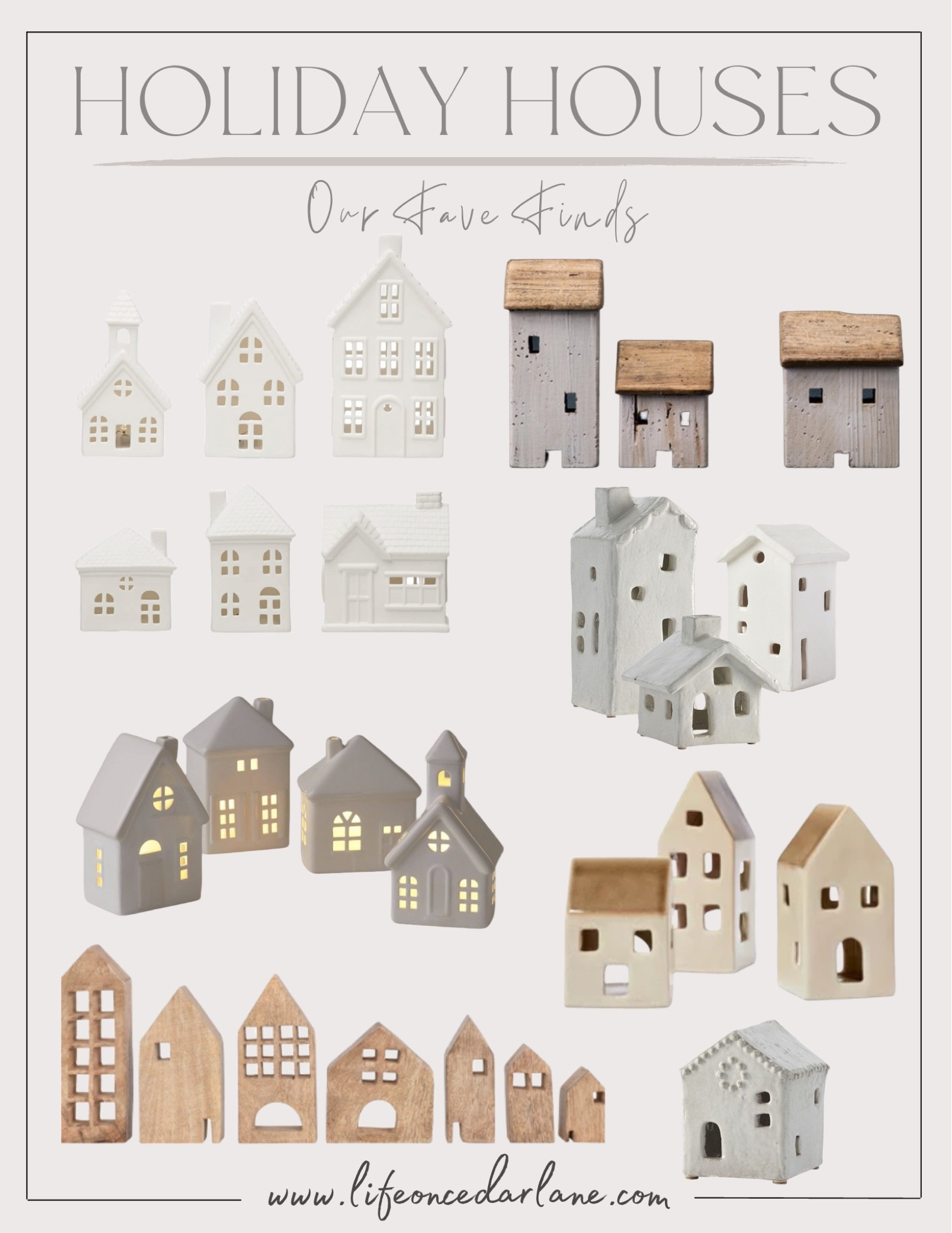 Holiday Houses - decorate your home for the holiday with these cute little houses & villages! 

#christmasdecor #christmasvillage #holidayvillage #holidayhouse 

#LTKSeasonal #LTKHoliday #LTKhome