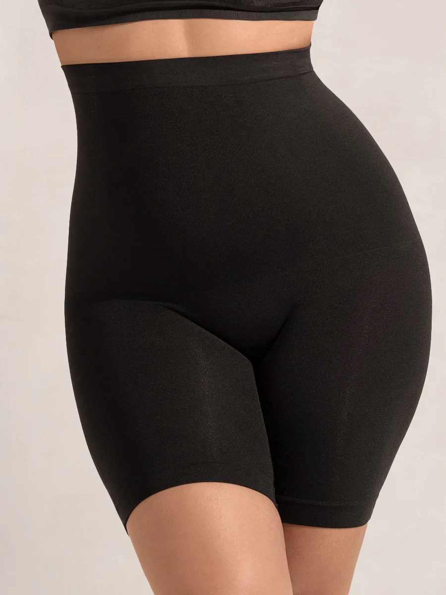 Shapermint Essentials All Day Every Day High-Waisted Shaper Shorts Shapewear Black M / L | Shapermint