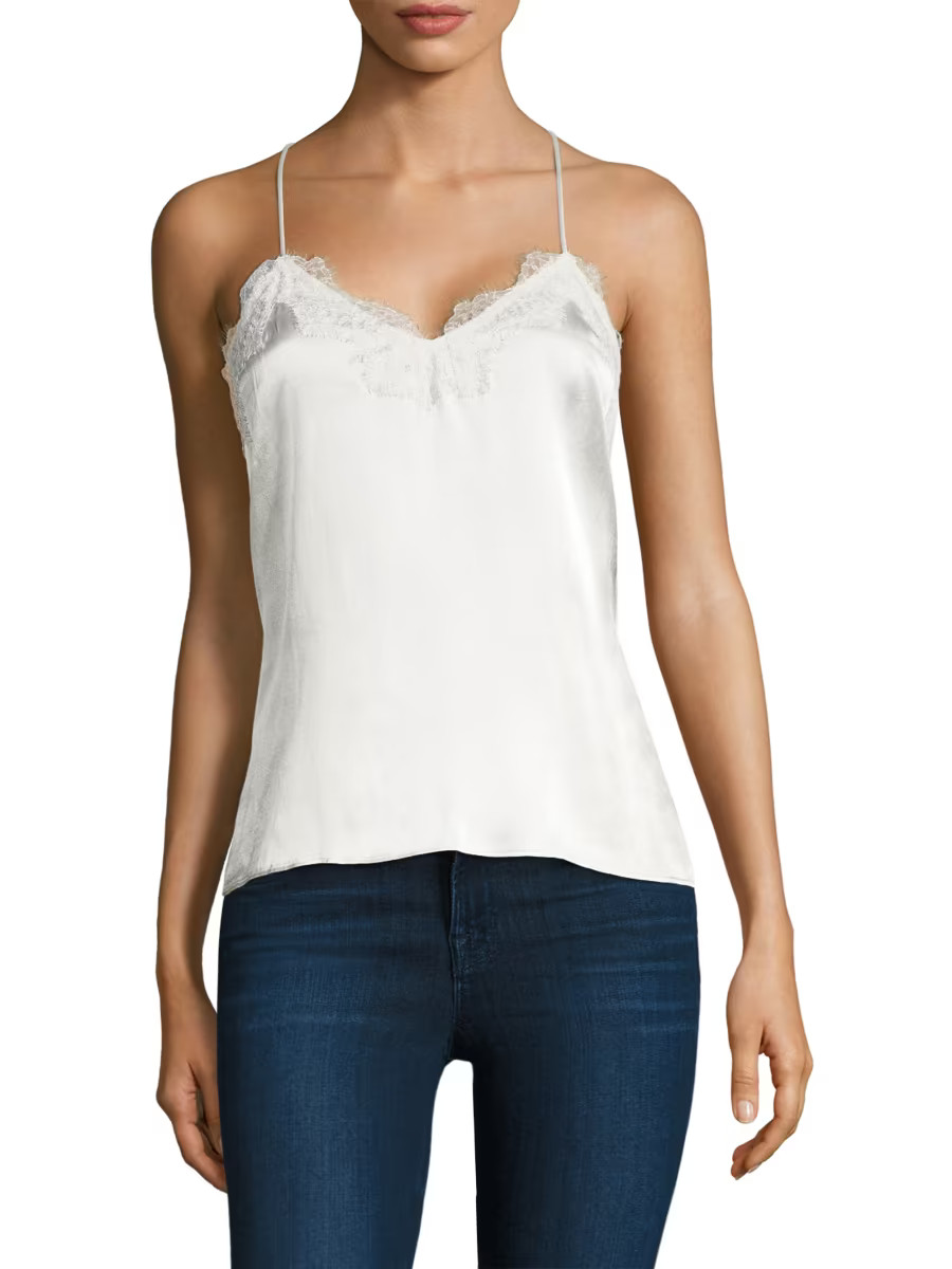 Cami NYC Racer Silk Charmeuse Camisole | Saks Fifth Avenue | Saks Fifth Avenue