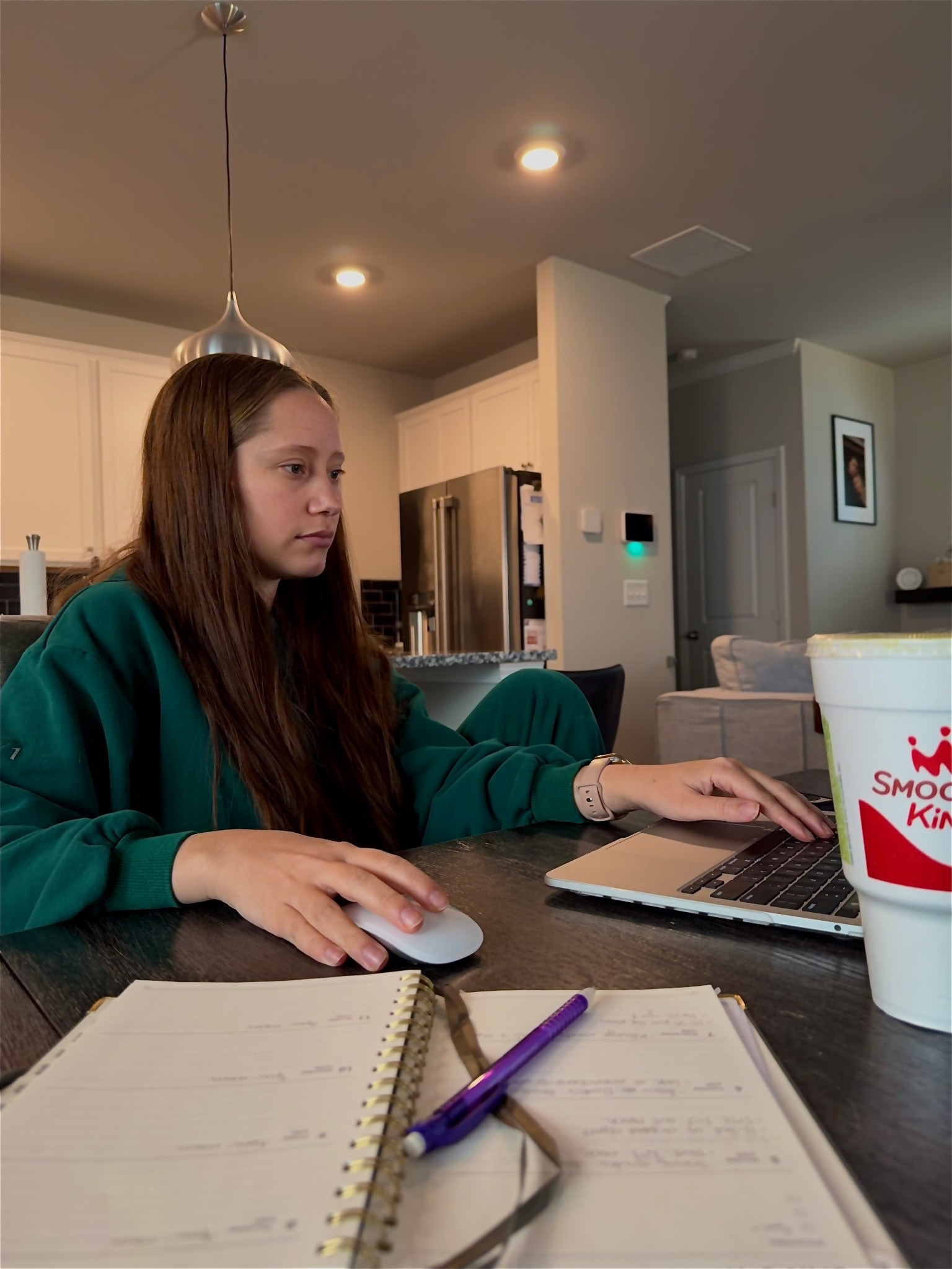 Trying to stay on top of all the things during preschool hours — smoothie in hand, planner open, and checking off my to-do list one click at a time 🙃

Linked a few of my go-to work-from-home essentials that help me stay (somewhat) productive:
🖊️ My weekly planner I’ve used for years
💻 My laptop + mouse setup
🧶 This cozy sweat set (50% off right now!)

Because even if the laundry’s not folded… at least I answered my emails 😅

#LTKdayinmylife #LTKSaleAlert #LTKFindsUnder100