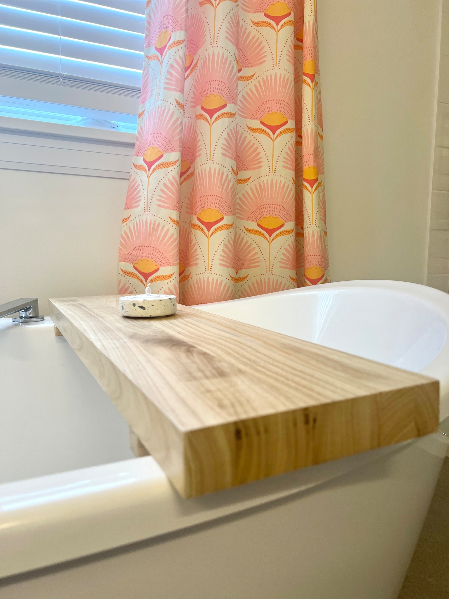 Curtains that were in the kitchen I moved into our main ensuite bathroom. Love the cheerful pop of color in this neutral room! 

#LTKFamily #LTKHome #LTKSeasonal