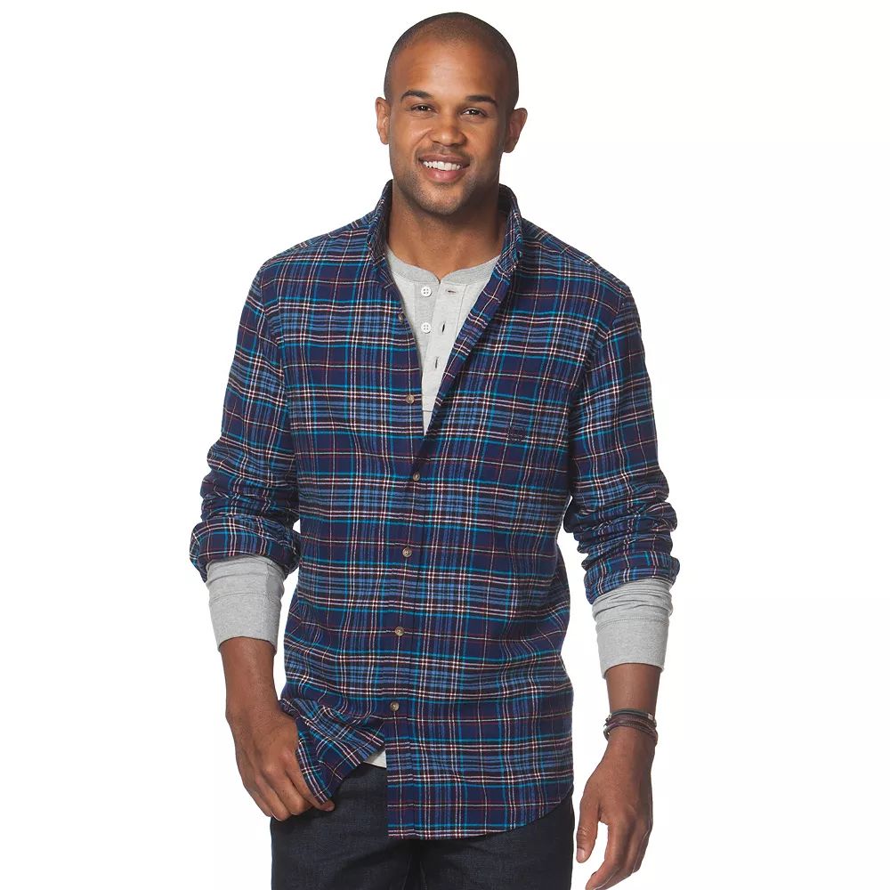 Big &amp; Tall Chaps Chaps Classic-Fit Checked Easy-Care Button-Down Shirt PRODUCT DETAILSSIZINGSHIP | Kohl's