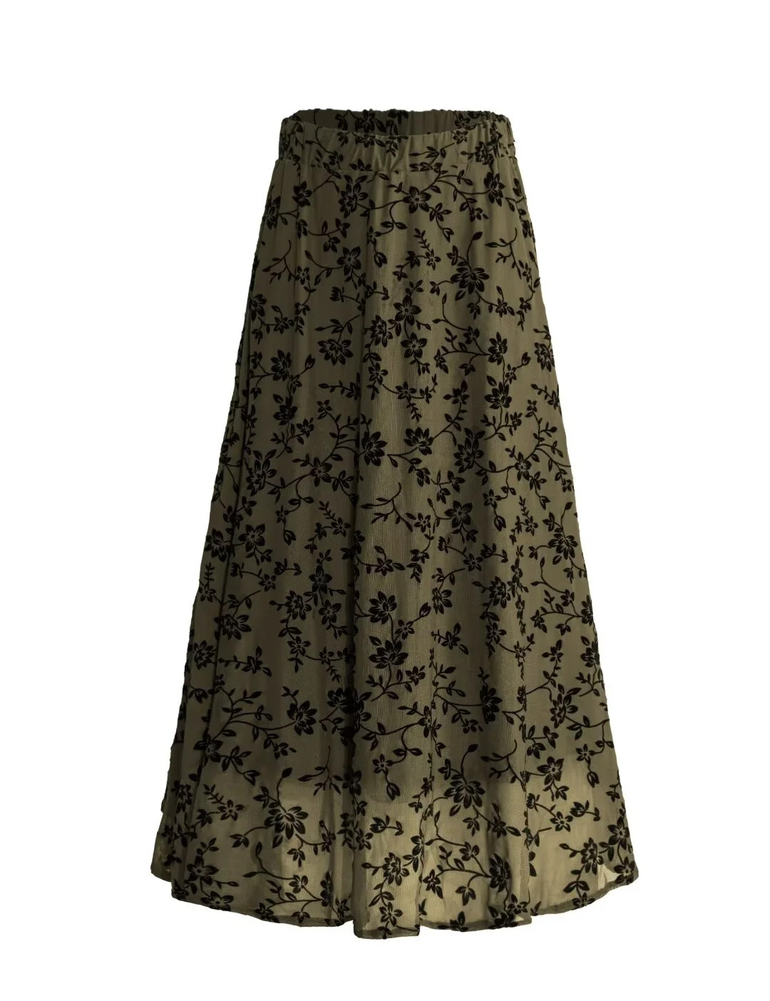 FOLUNSI Women Plus Size Double Layer Plush Mesh Long Maxi Skirt m-4xl | Walmart (US)