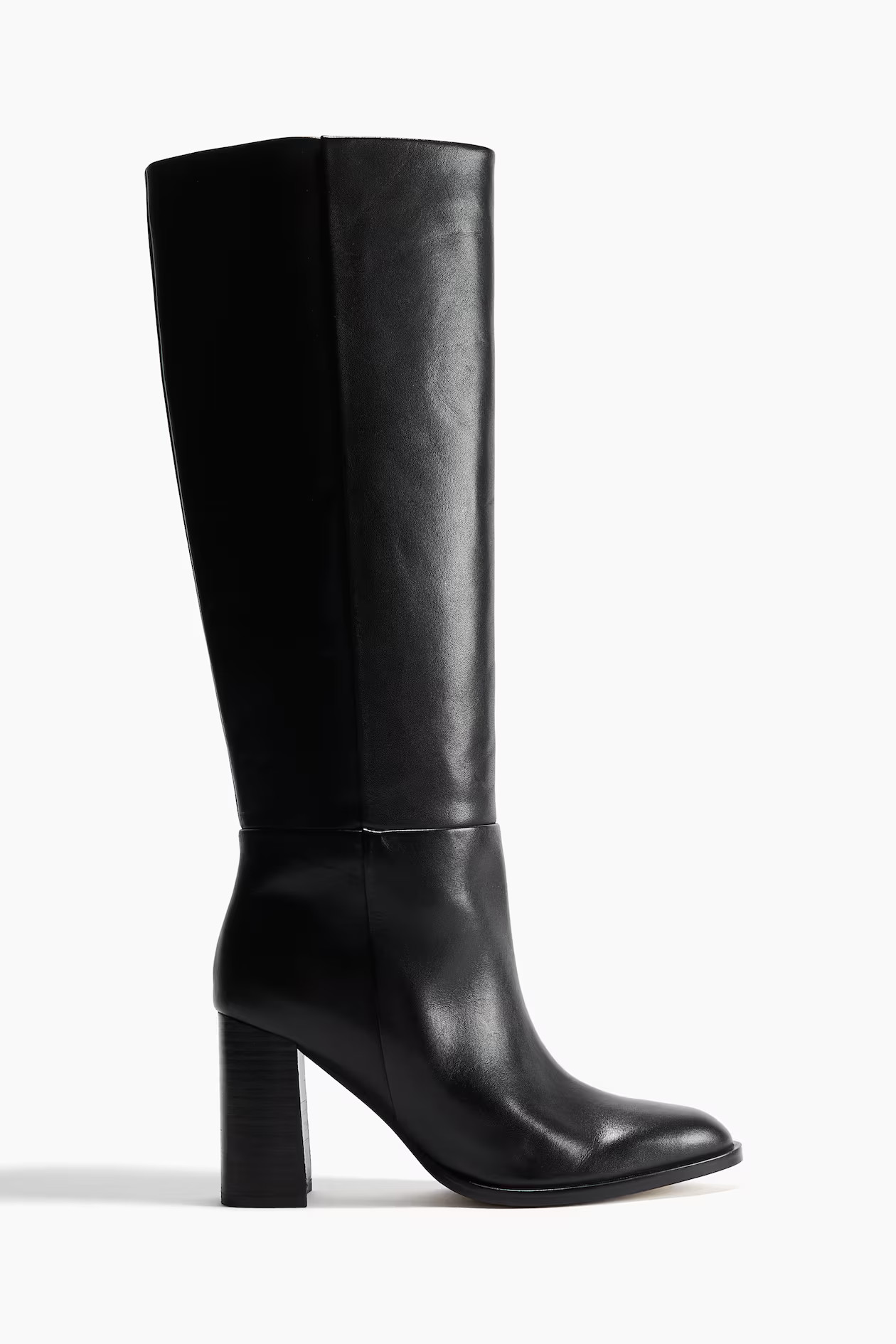 Knee-high leather boots | H&M (UK, MY, IN, SG, PH, TW, HK)