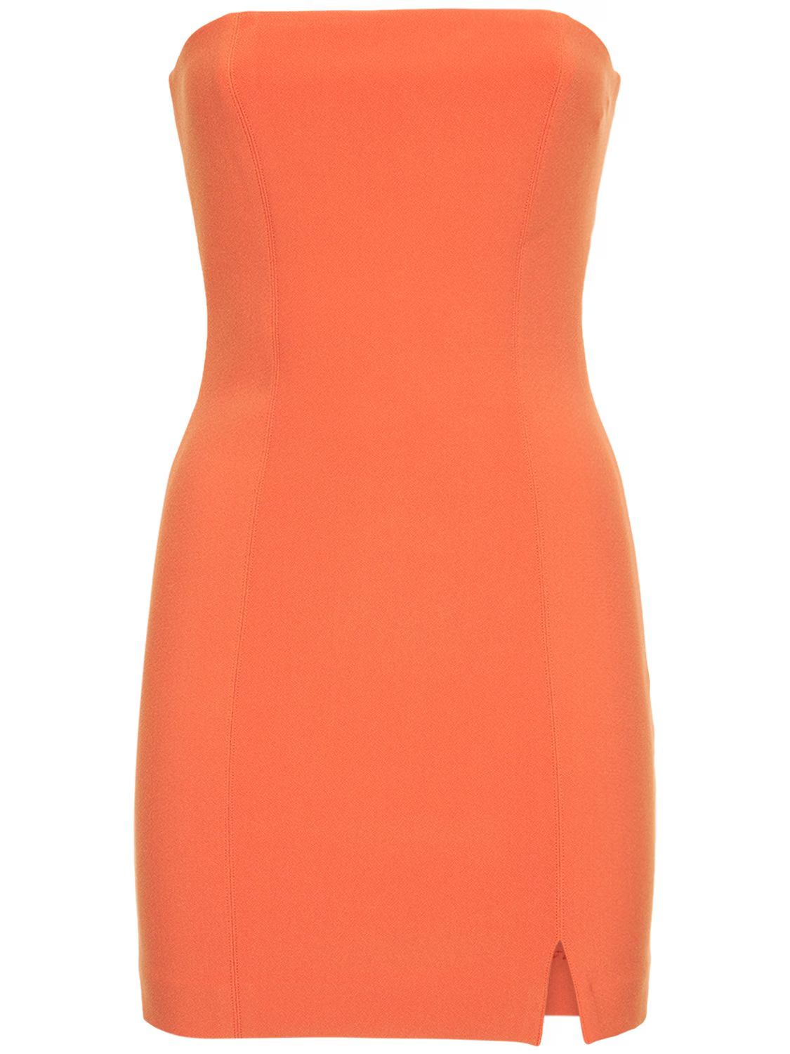 Bec + Bridge - Cicily strapless bonded crepe mini dress - Orange | Luisaviaroma | Luisaviaroma
