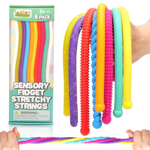 Sensory Autism Toys for Kids - Textured Stretchy Fidget Toys for Stress - Sensory Toys Special Needs for Autistic Toddlers Boys Girls Easter Baskets Stuffers Gifts, Treasure Prizes Classroom 8-Pack | Amazon (US)