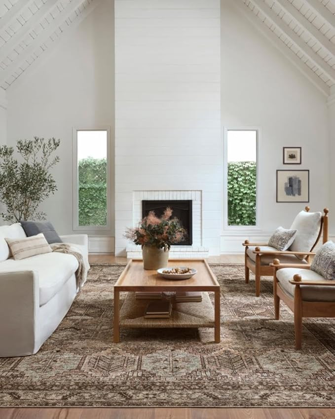 Loloi Amber Lewis Billie Collection, Clay & Sage 2'-6" x 12'-0" Area Rug – Antique & Distressed... | Amazon (US)