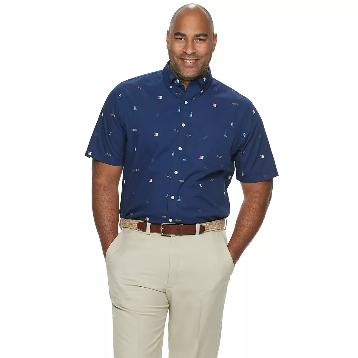 Big & Tall Croft & Barrow® Classic-Fit Easy-Care Button-Down Shirt | Kohl's
