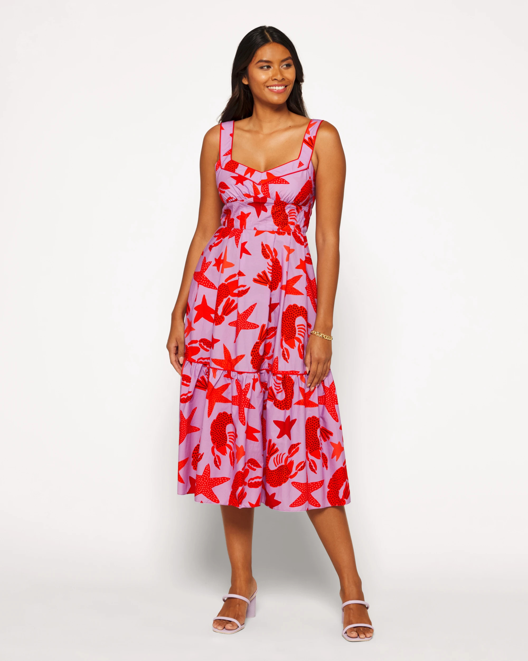 Lobster Sky Midi Dress | Stitch Fix