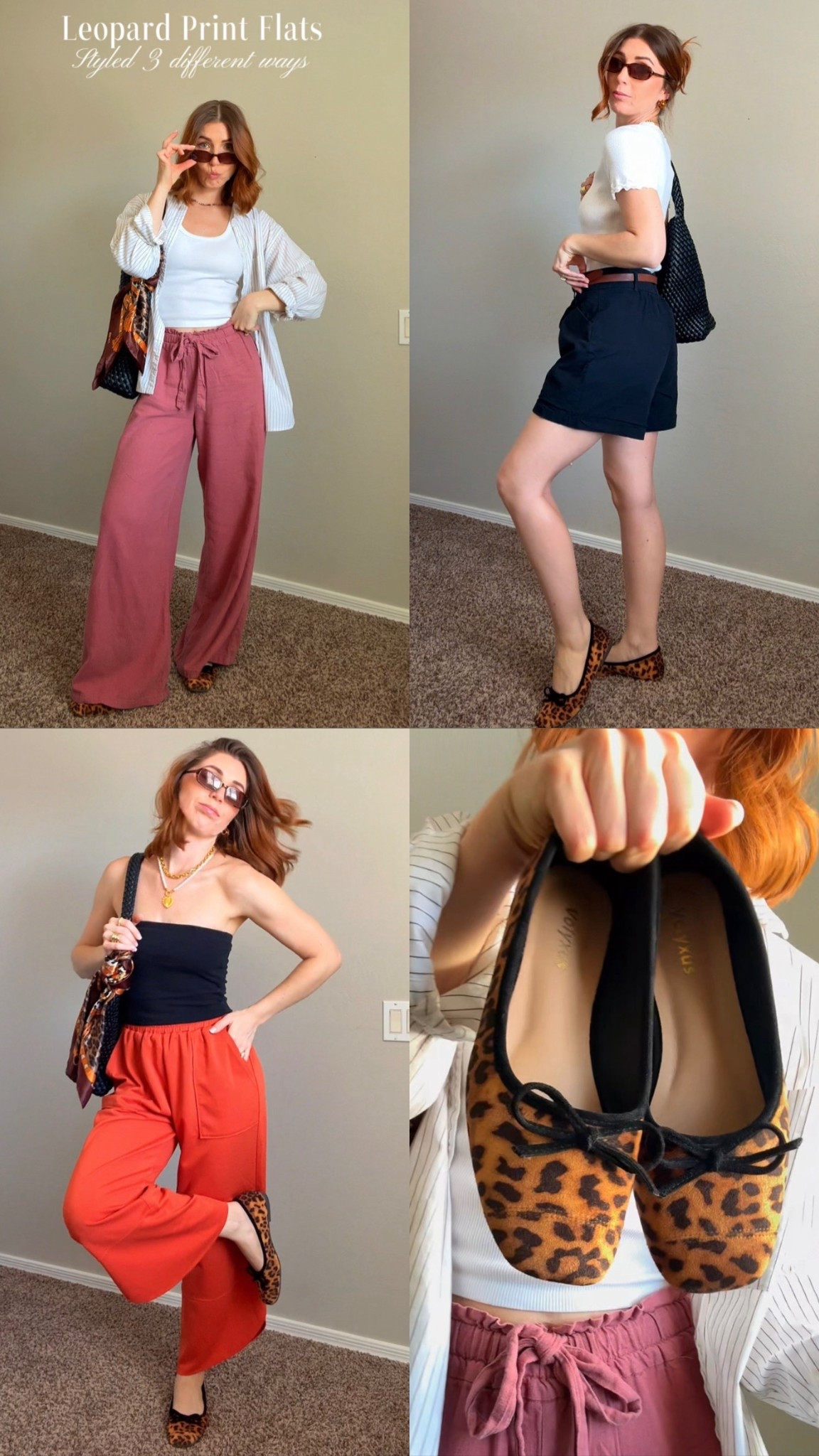 Three ways to style these flats, size up half a size, tube tops tts, tube top tts, orange pants small waist but medium width through legs, Black shorts tts.

#LTKootd #LTKmomlife #LTKPetite