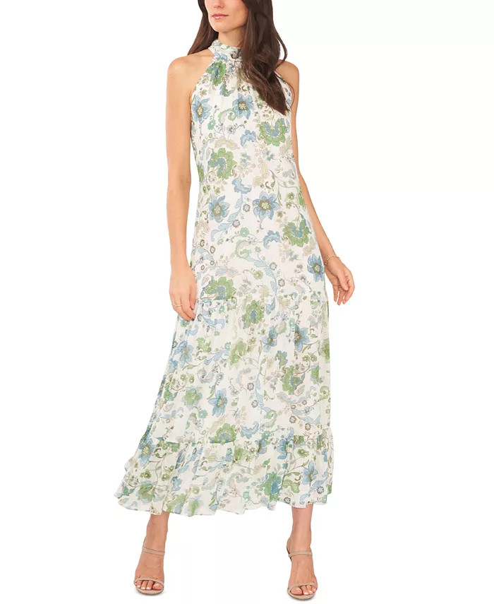Vince Camuto Women's Maxi Sleeveless Dress with Collar & Reviews - Dresses - Women - Macy's | Macys (US)