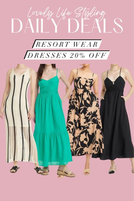 Resort wear dresses 20% off
Love these summer dresses! 


#LTKFindsUnder50 #LTKSeasonal #LTKSaleAlert