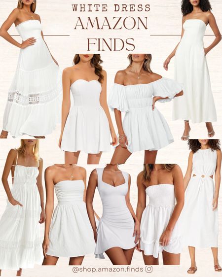 White dresses for the spring and summer from Amazon! Perfect for the 2024 bridesmaids to be.

#LTKSeasonal #LTKStyleTip #LTKWedding