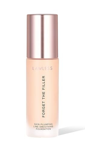 LAWLESS Women's Forget the Filler Skin-Plumping Line-Smoothing Foundation, 2F, fair with neutral undertones, 1.0 Ounce | Amazon (US)