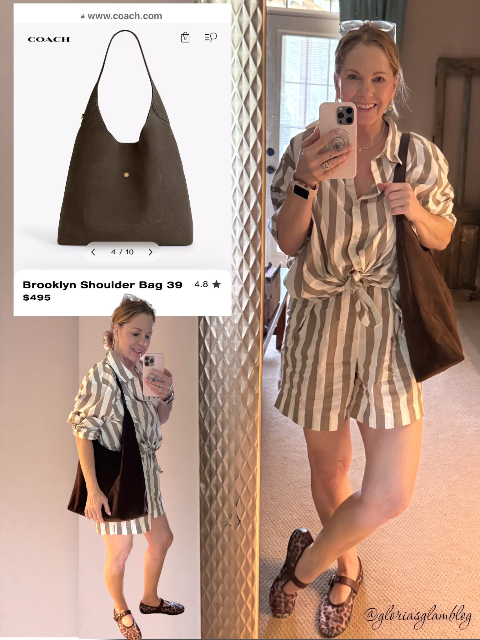 Is it the Coach Brooklyn Shoulder Bag at $495? Or is it the chocolate brown faux suede bag from Amazon for less than $20?

I love Coach, but I love the Amazon price even more! This bag hold everything! And it has a zipper insert for my lipgloss and gum. 

My shoes are also from Amazon.🫶🏼

My outfit is from American Eagle.  🦅 I paid full price so trust me when I say “Add to cart”! They’re having a HUGE SALE! Each piece is only $10! Multiple colors! 

#LTKSeasonal #LTKSaleAlert #LTKItBag