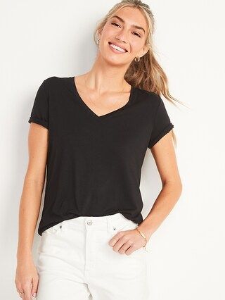 Luxe V-Neck T-Shirt for Women | Old Navy (US)