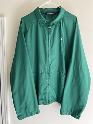 Vintage 90s Polo Ralph Lauren Green Jacket Men’s XL Lightweight  | eBay | eBay US