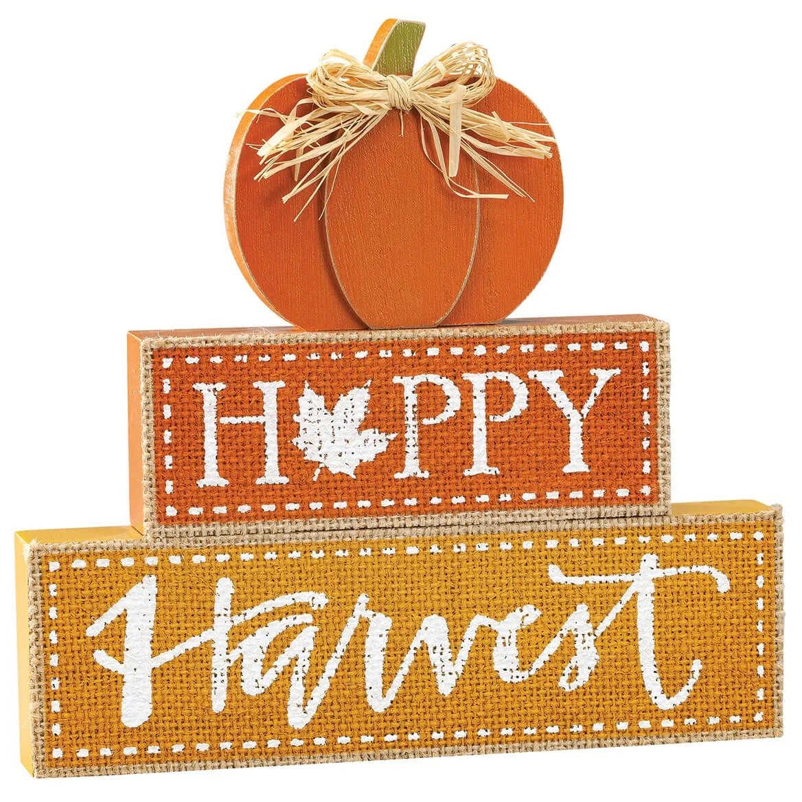 Happy Harvest Block Sign, Crafted with MDF, 3D details, Indoor/Outdoor Décor - Measures 7 2/3" L... | Walmart (US)