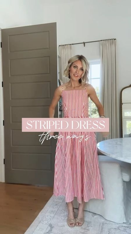 This striped dress is perfect for spring and summer! Think Memorial Day or 4th of July 👏 I am wearing an XS - it’s under $35!

Loverly Grey, spring outfit ideas

#LTKSeasonal #LTKstyletip #LTKfindsunder50