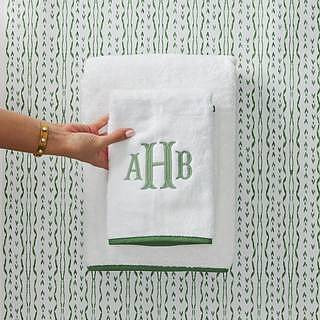 Piped Edge Bath Towel | Weezie Towels