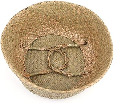 Yesland 2 Pack Woven Seagrass Plant Basket with Handles, Ideal for Storage Plant Pot Basket, Laun... | Amazon (US)