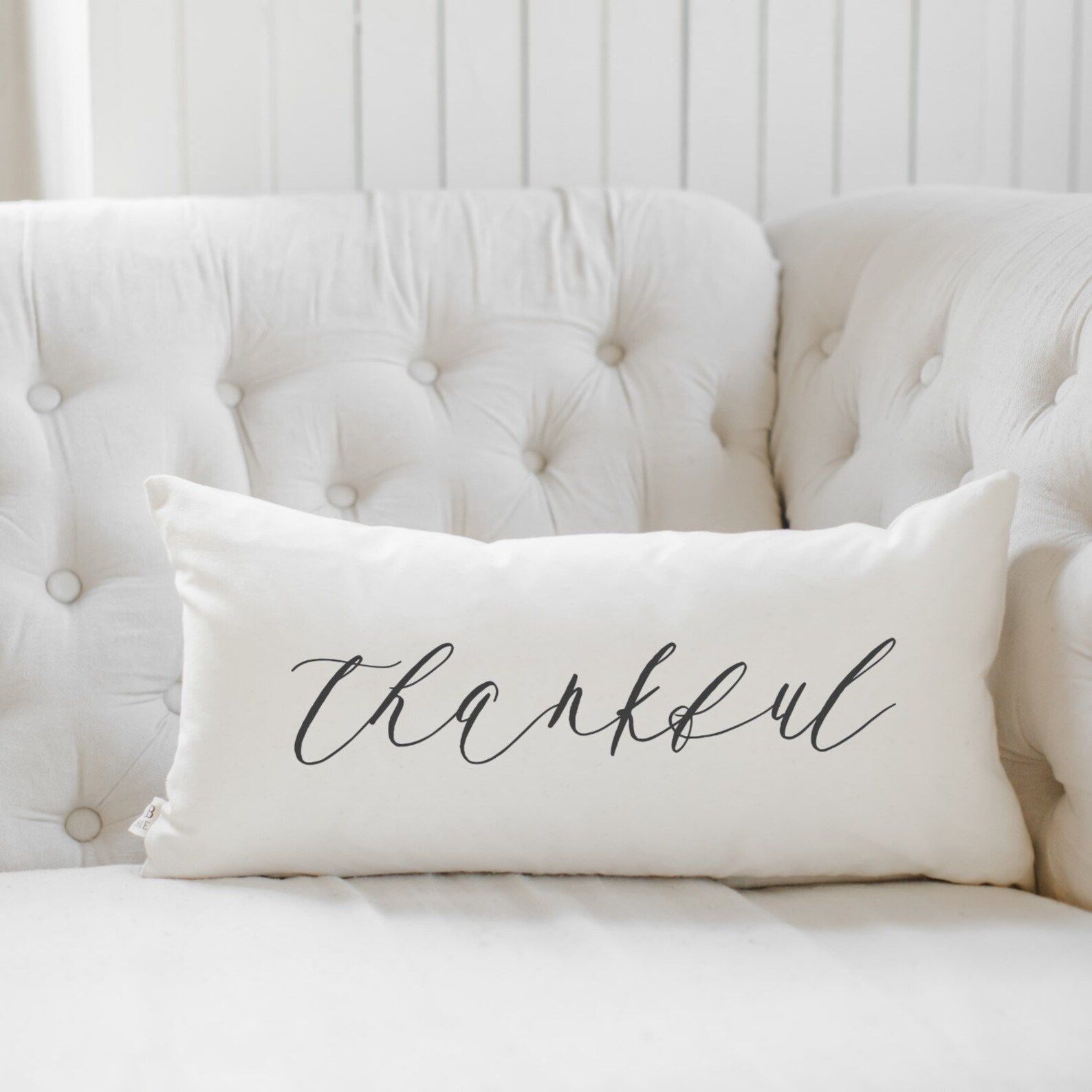 Lumbar Pillow - Thankful, home decor, housewarming gift, cushion cover, throw pillow, fall decor,... | Etsy (US)