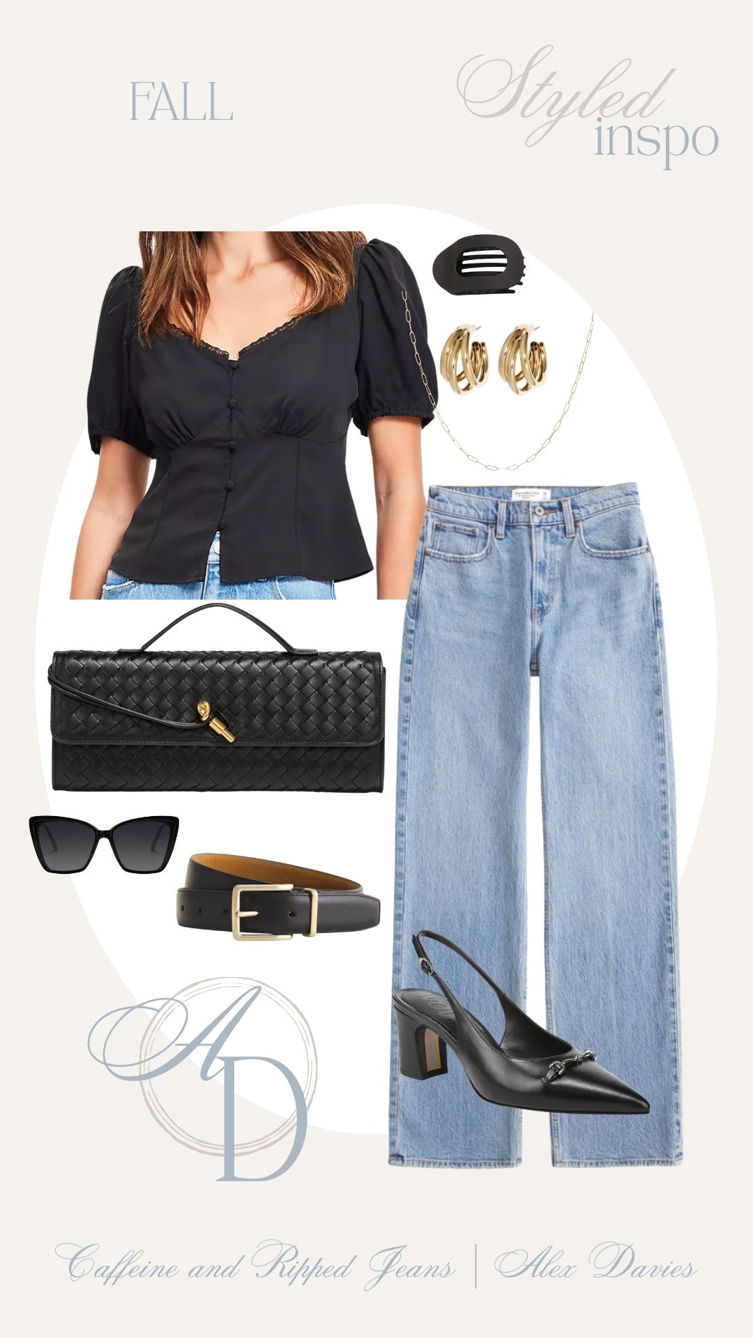 // black rectangle designer inspired bag // straight leg denim // black fall accessories // black outfit // casual fall outfit // 

#LTKItBag #LTKSeasonal #LTKStyleTip