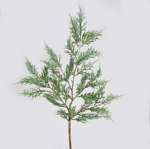 Cedar Bush Stem Faux Cedar Winter Decor Christmas Decor | Etsy | Etsy (US)