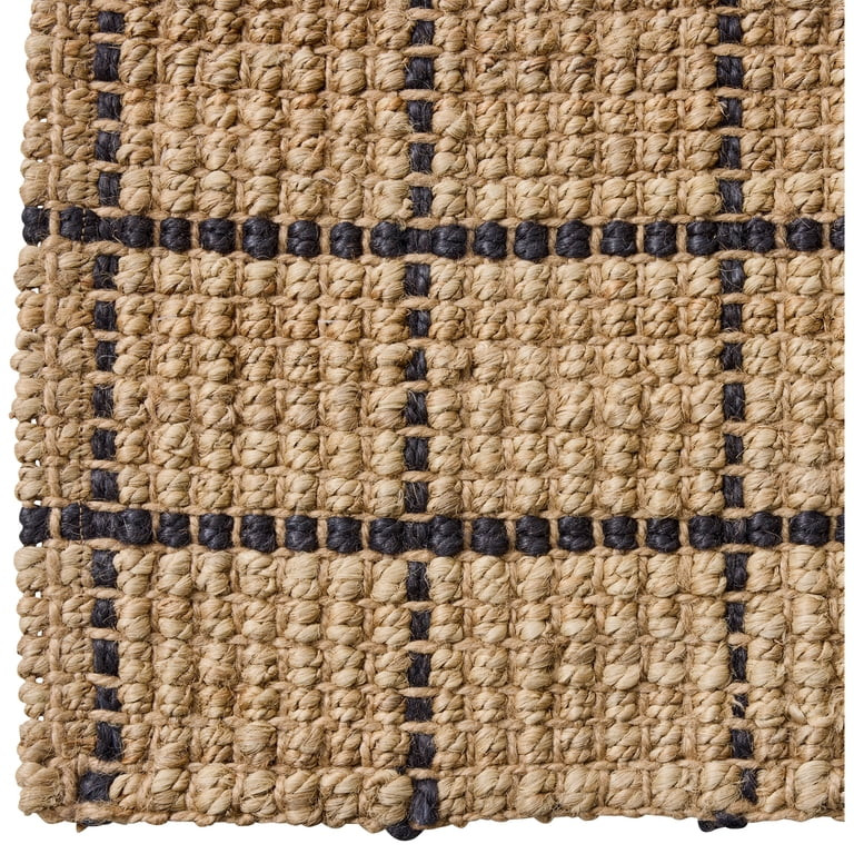 Better Homes & Gardens Jute Windowpane Doormat, Brown, 20 in x 30 in | Walmart (US)