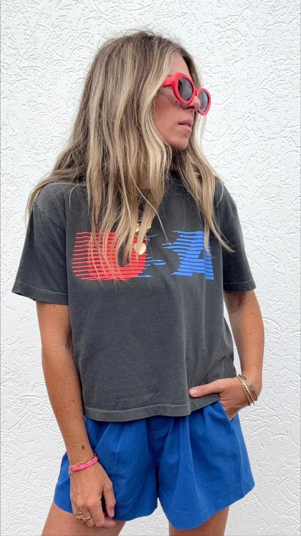 A+H Retro USA Crop Top | Ascot + Hart