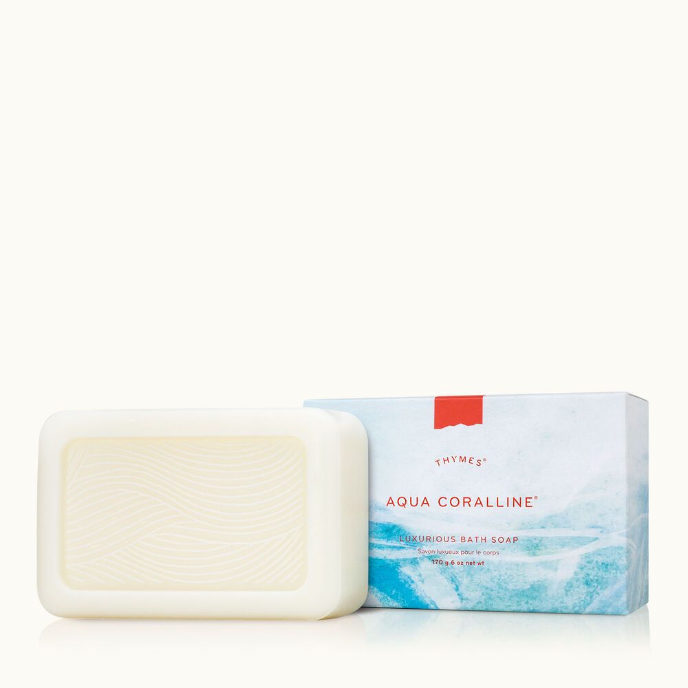 Aqua Coralline Bar Soap | Thymes | Thymes