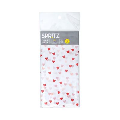 8ct Pegged Gift Packaging Tissues Heart on White - Spritz™ | Target