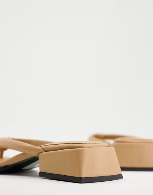 Topshop Pella toe post sandals in camel | ASOS | ASOS (Global)