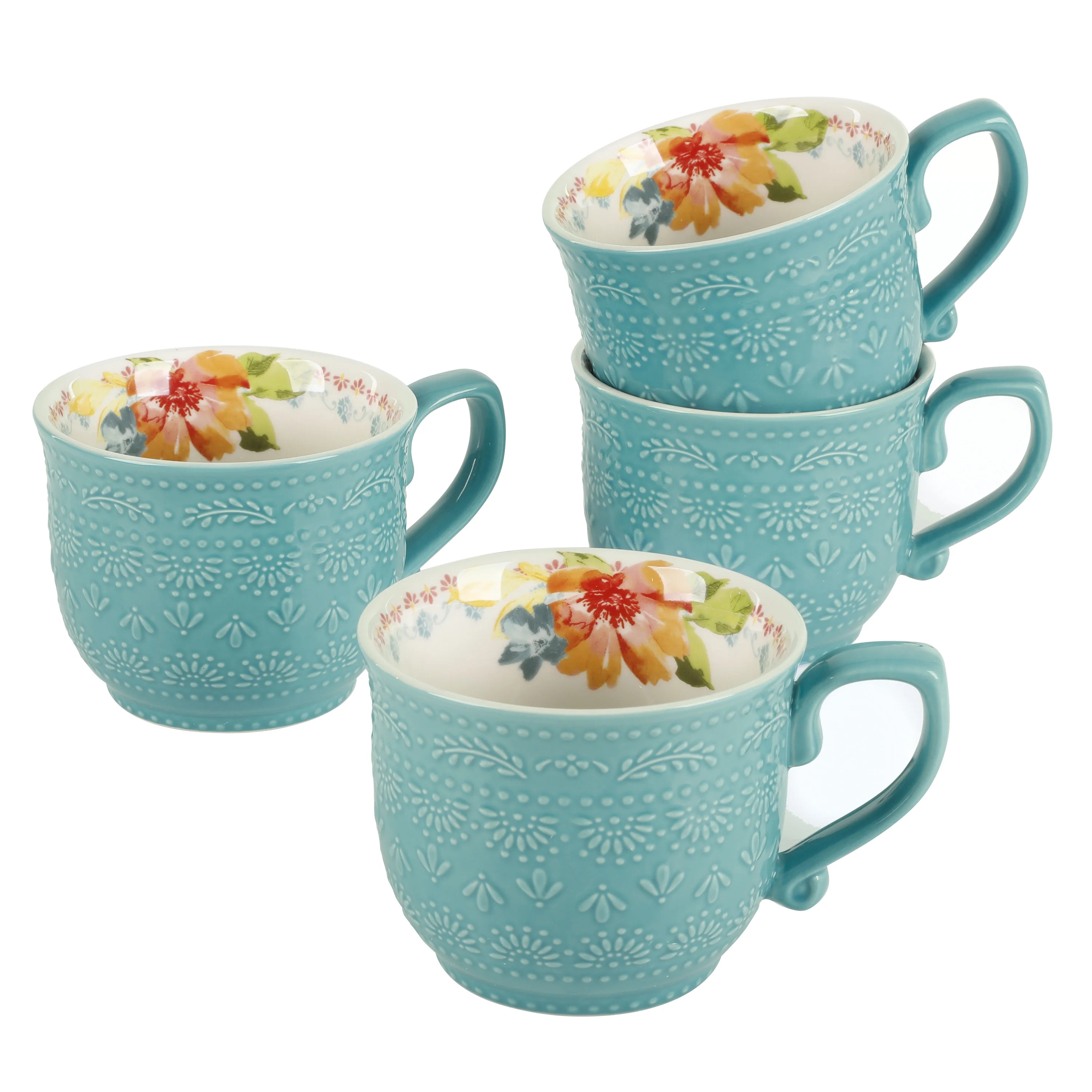 The Pioneer Woman Wildflower Whimsy 17-Ounce Mugs, 4-Pack | Walmart (US)
