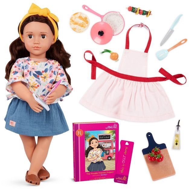 Our Generation Rayna Posable 18" Food Truck Doll & Storybook | Target