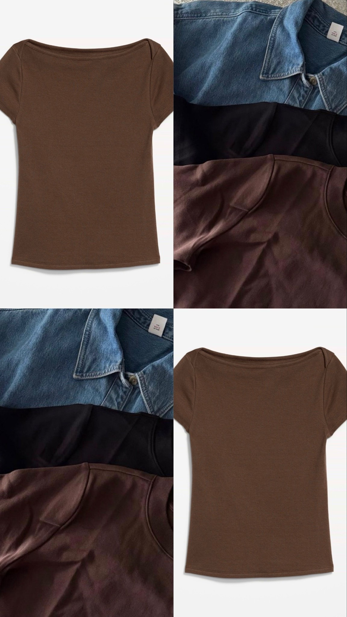 $7 boatneck basic!!! Love these size down! Casual finds! Old navy deals! Denim shirt

#LTKSaleAlert #LTKMidsize #LTKootd