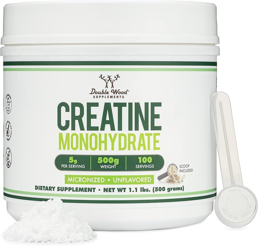 Creatine Monohydrate Powder 1.1lbs (100 Servings of 5 Grams Each - Third Party Tested Micronized ... | Amazon (US)