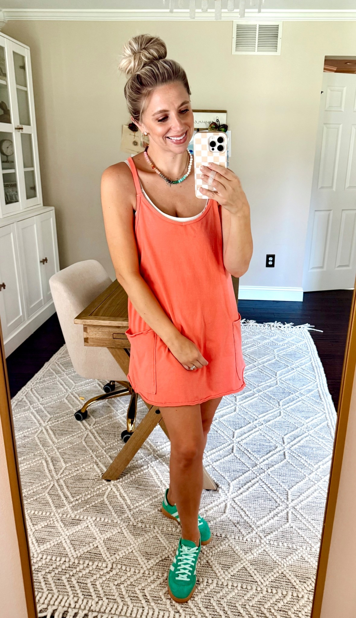 Easy summer outfit. Wearing this free people dress in a medium. 🍊

#LTKSeasonal #LTKFindsUnder100 #LTKShoeCrush