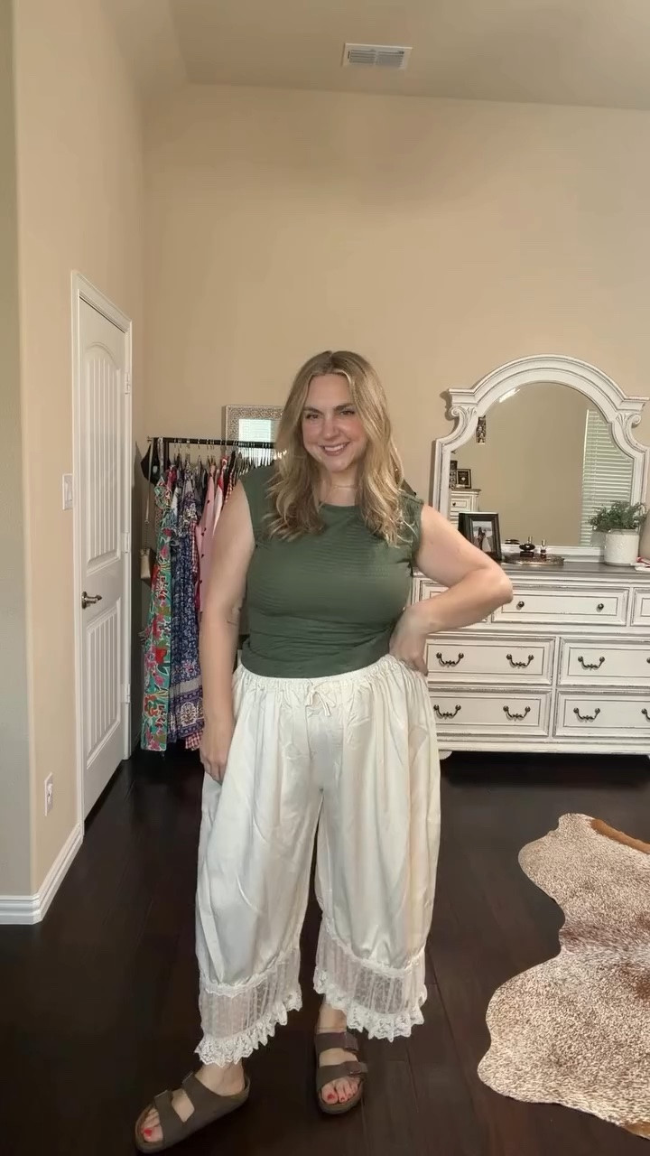 Love them or hate them… I won’t listen to the slander 😂 each time someone says bloomer pants are ugly, I’m gonna go buy them in an additional color until I have an entire collection 😬. Comment “SHOP” for links! 🧚🏻‍♀️⭐️ 

@shopcider #bloomerpants #summeroutfitinspo #summeroutfitideas #midsizeootd #plussizeoutfitinspo mom style, affordable fashion, style inspo, comfy and chic ootd

#LTKootd #LTKMidsize #LTKmomlife
