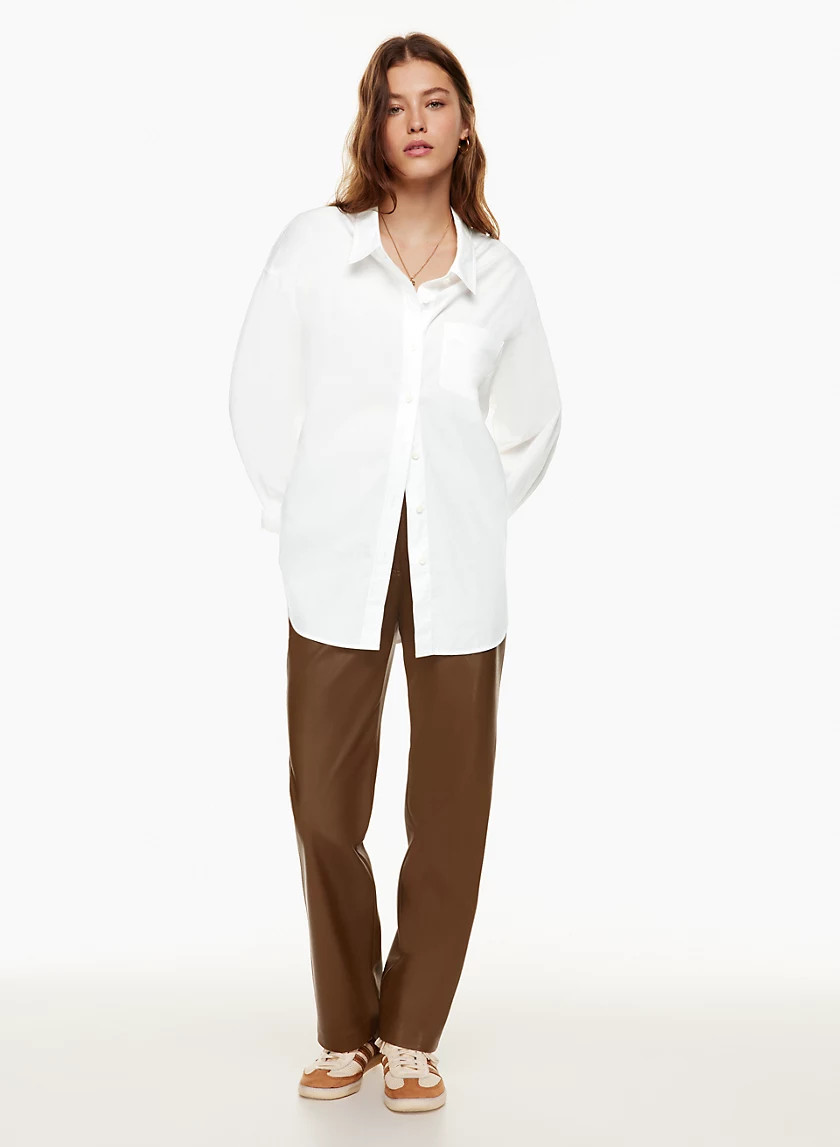 RELAXED POPLIN SHIRT | Aritzia