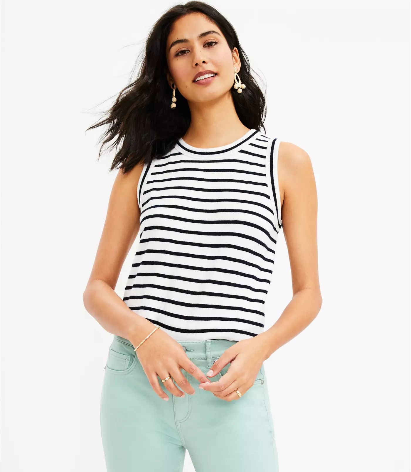 Striped Harbor Tank Top | LOFT | LOFT