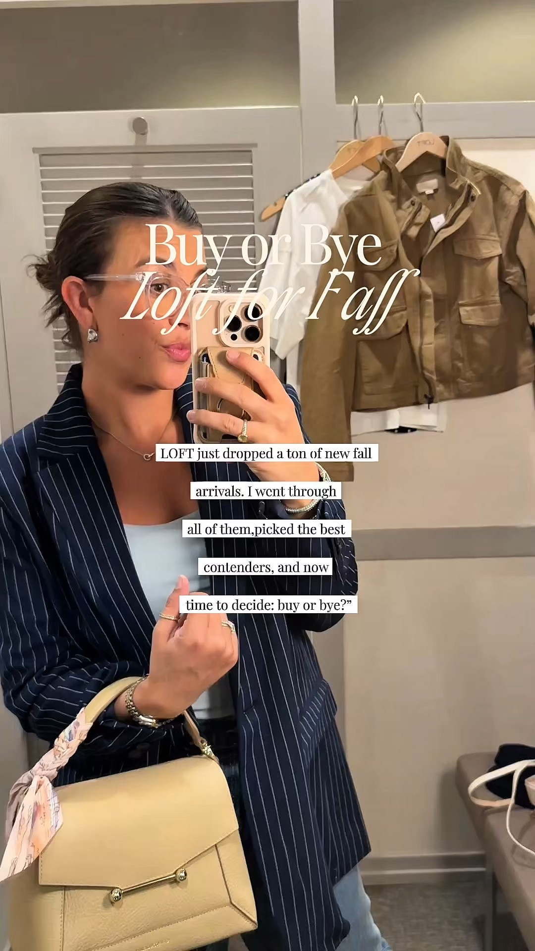 Pants: Sized Down (27r) or (s)
Tops: True to Size (M)
Jackets: Sized Down (S)
Blazers: (6) TTS
Dress: (6) TTS
Everything at LOFT is 40% off right now. I went through all of their fall finds and workwear so you don’t have to.
