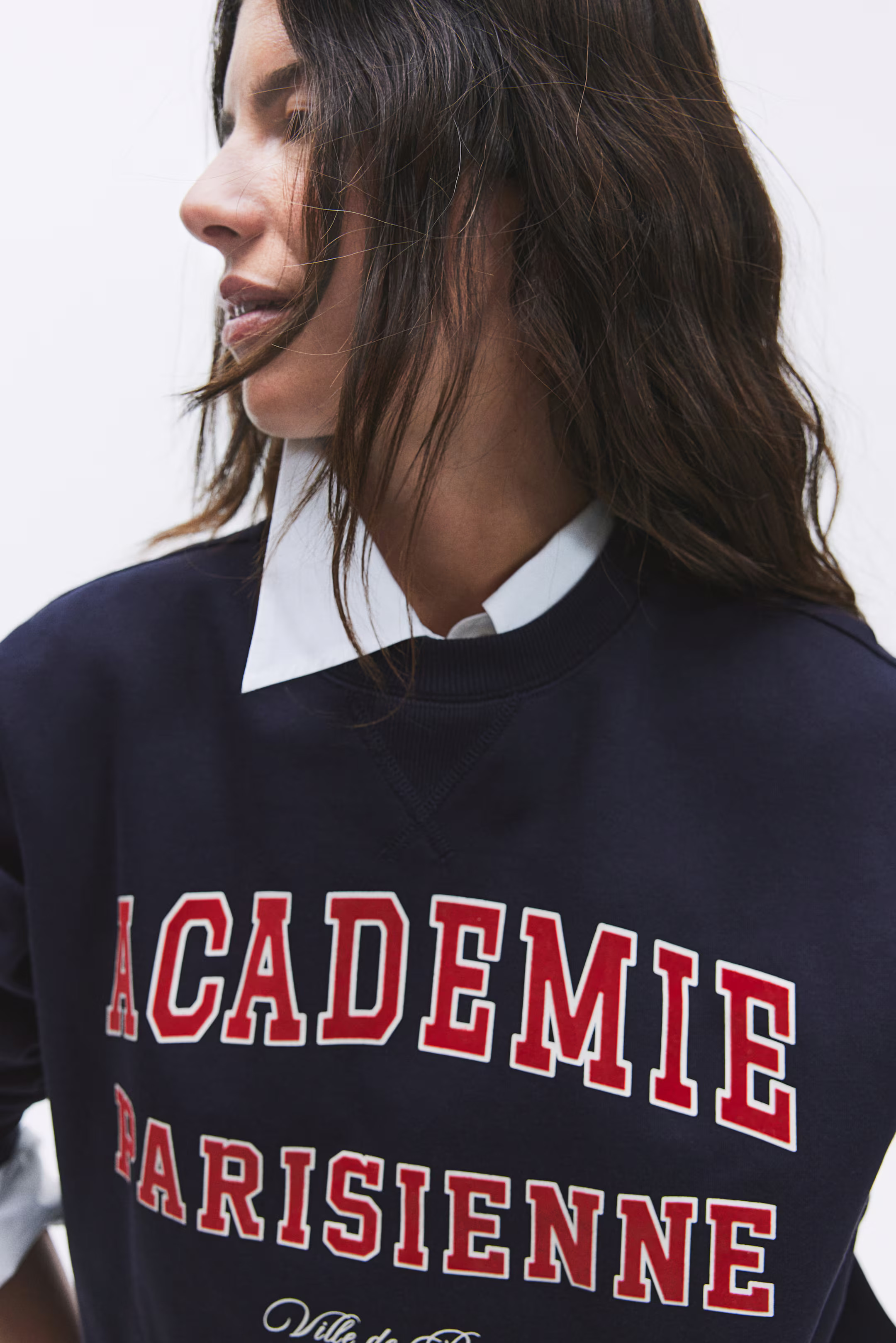 Sweatshirt with Text Motif | H&M (US + CA)
