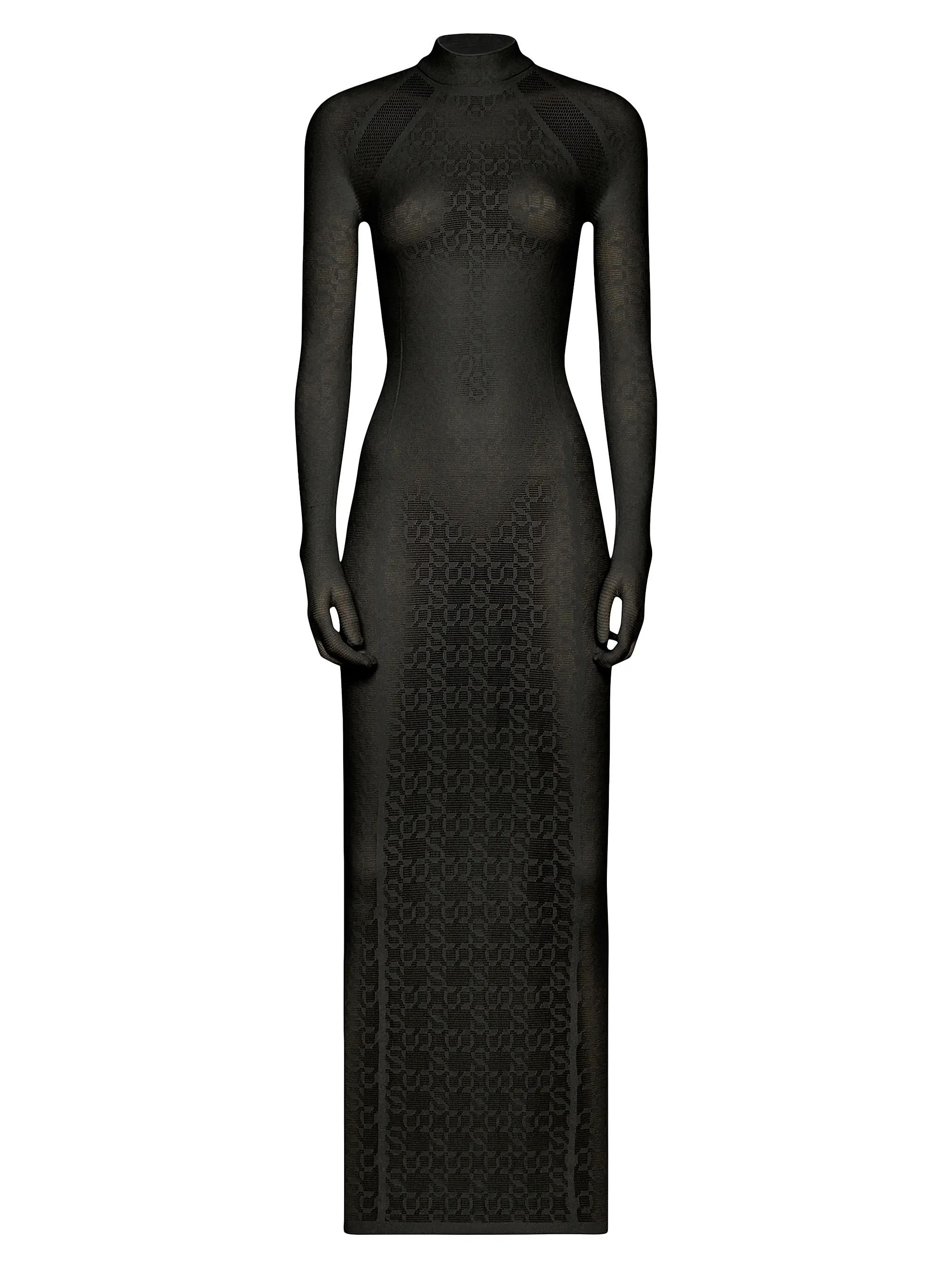 SIMKHAI x Wolford Semi-Sheer Logo Dress | Saks Fifth Avenue
