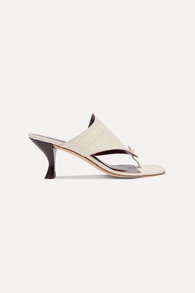 Keith croc-effect leather mules | NET-A-PORTER (US)