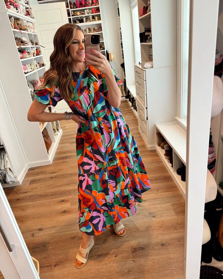 In a small coming in hot maxi dress from shop dandy boutique, wedges and accessories for spring/easter - fits TTS.

#LTKstyletip #LTKparties #LTKSeasonal
