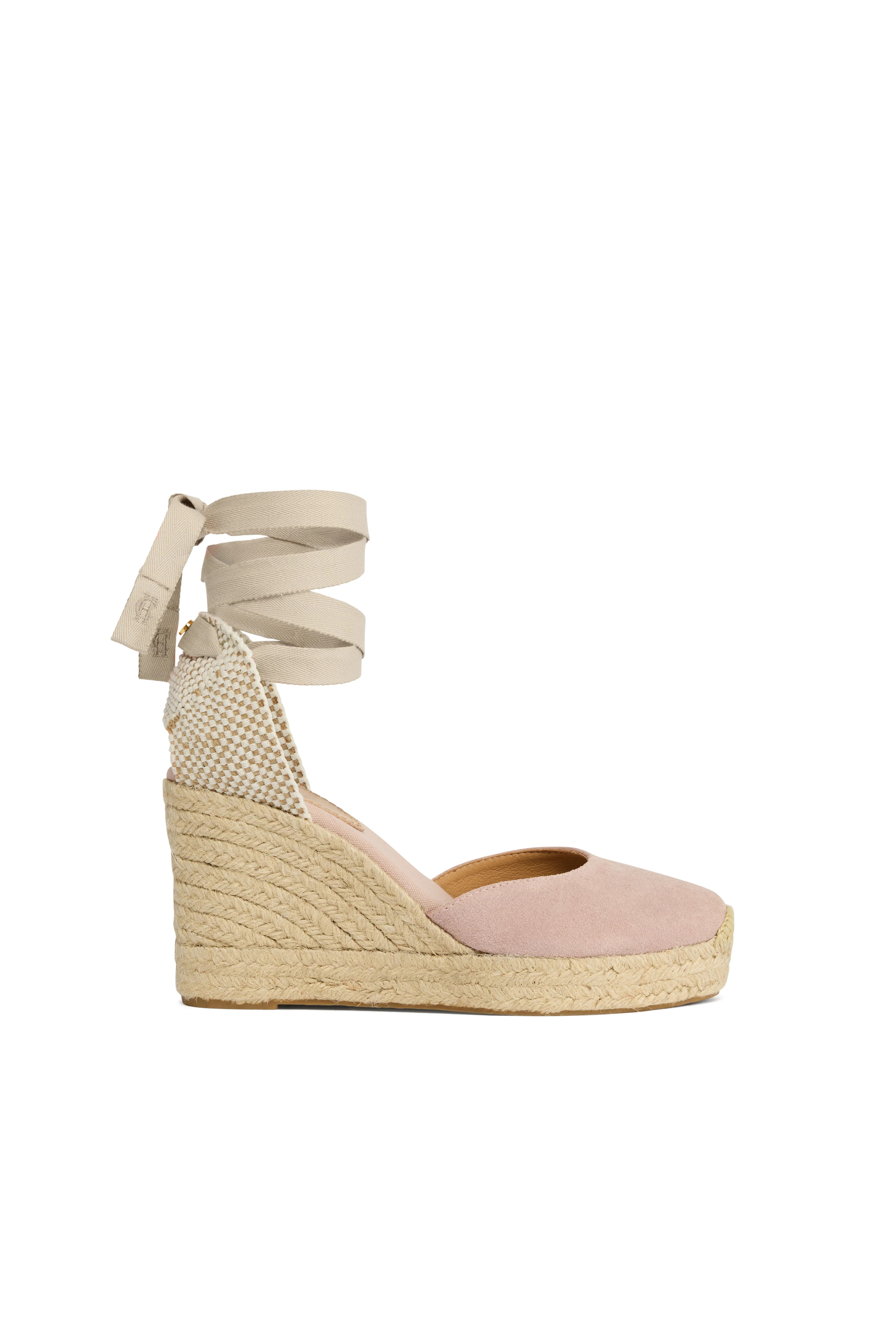 Seville Wedge Espadrille (Blush Pink) | Holland Cooper