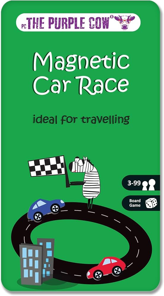 The Purple Cow Magnetic Travel Car Race Game - Airplane Games & Quiet Games. Game Box for Kids & ... | Amazon (US)
