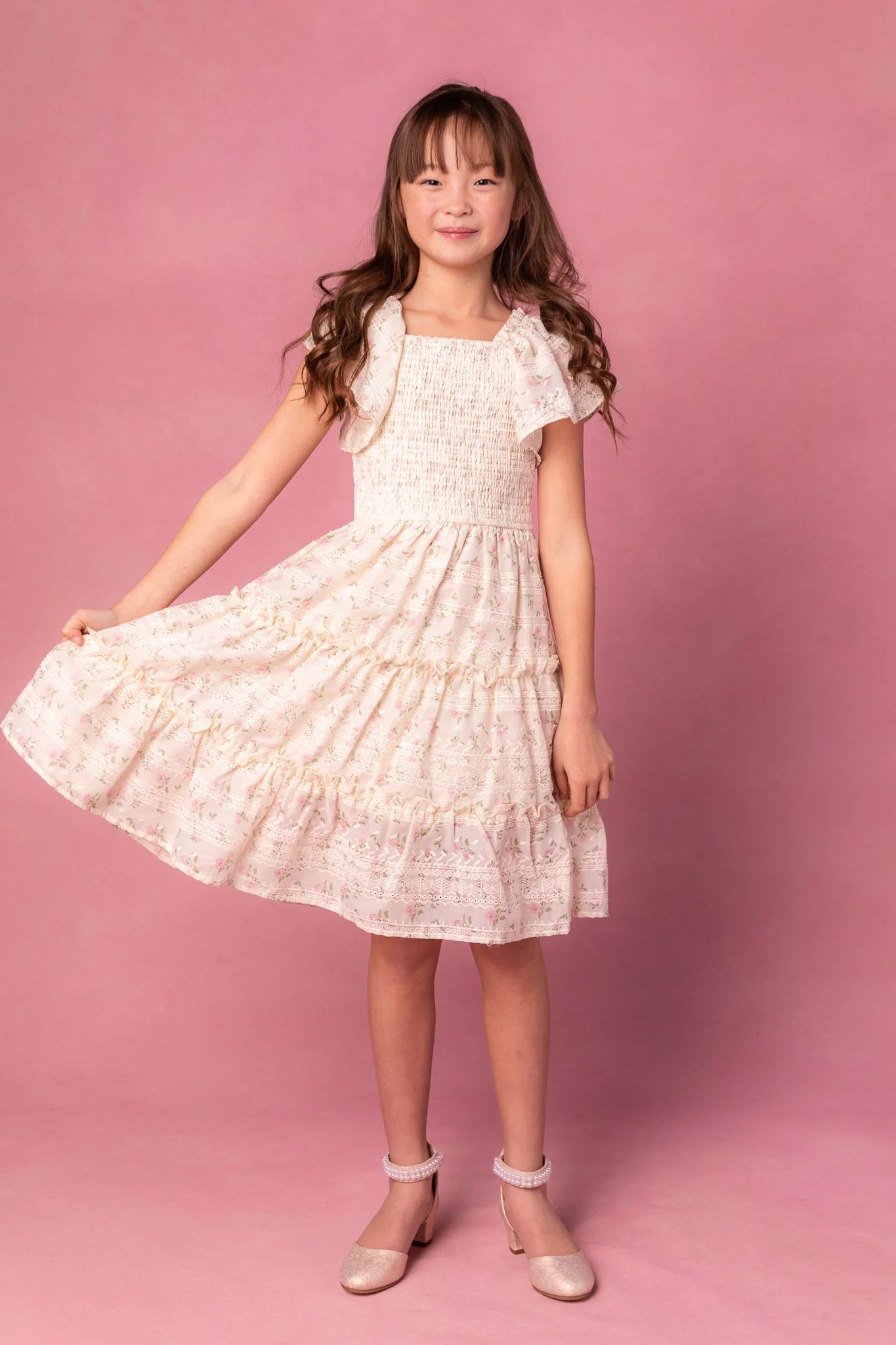 Mini Madison Dress in Eyelet Floral | Ivy City Co
