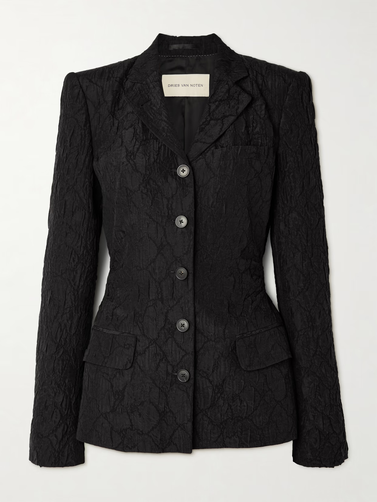 Dries Van Noten - Billy Jacquard Blazer - Black | NET-A-PORTER (US)